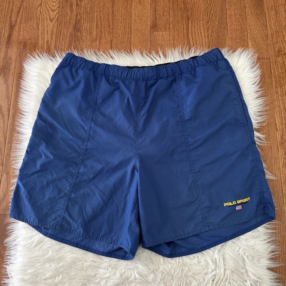 Vintage Polo Sport Ralph Lauren Swim Trunks Men’s XL Embroidered Mesh Lined 90s